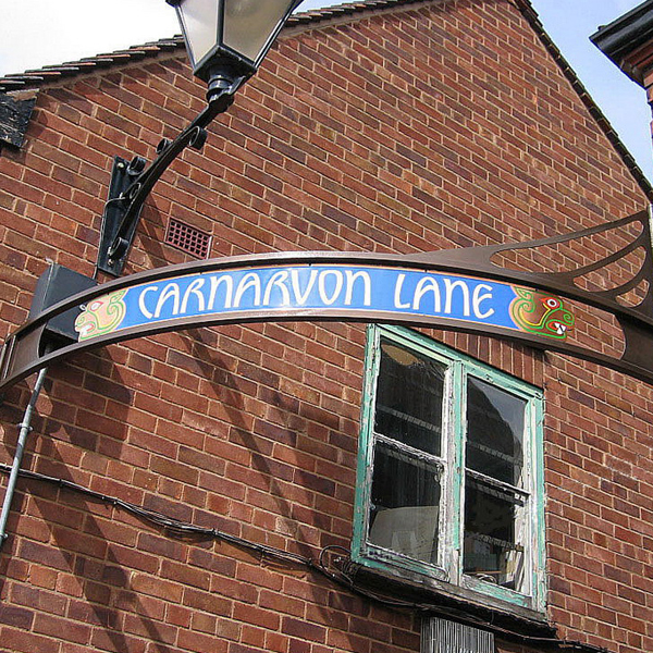 Carnarvon Lane, etched bronze 3 metres