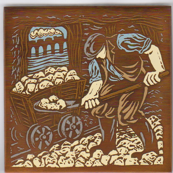 Bronze enamel 5 - Miner