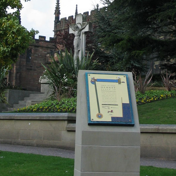 Enameled bronze, St Peters Garden in situ